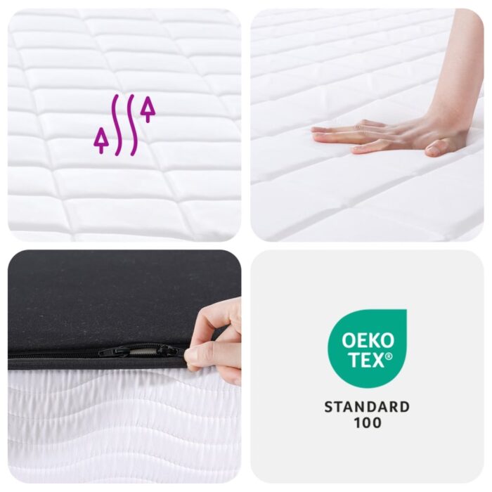 Matelas en mousse moyennement doux 200x200 cm – Image 7