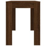 Table à dîner Chêne marron 120x60x76 cm bois d'ingénierie – Image 3
