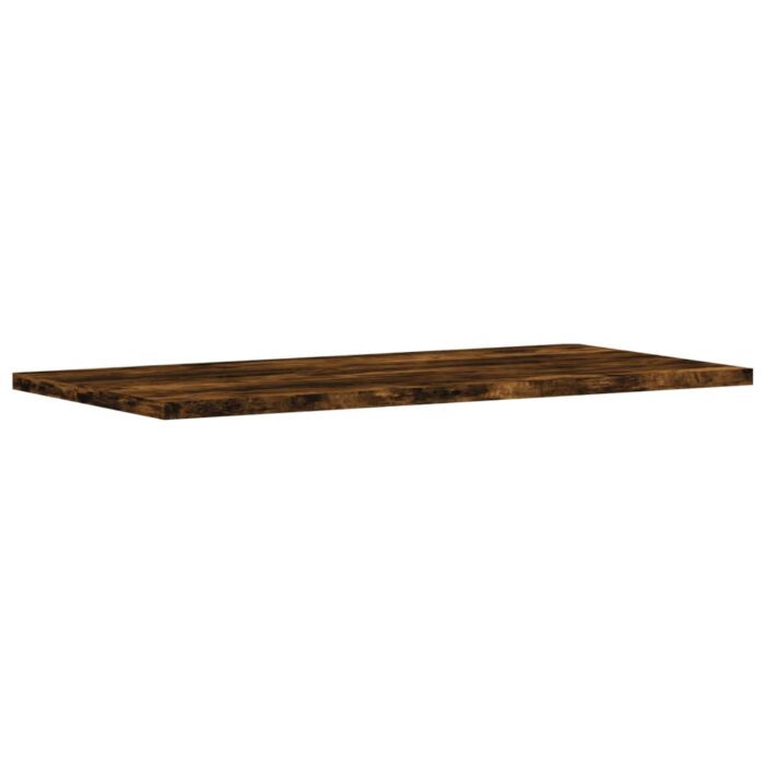 Étagères murales 4 pcs chêne fumé 60x30x1,5cm bois d'ingénierie – Image 2