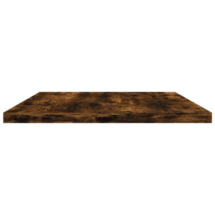 Étagères murales 4 pcs chêne fumé 60x30x1,5cm bois d'ingénierie – Image 3