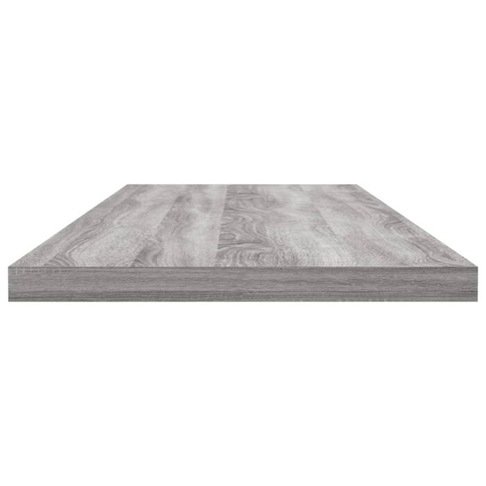 Étagères murales 4 pcs sonoma gris 80x20x1,5 cm bois ingénierie – Image 2