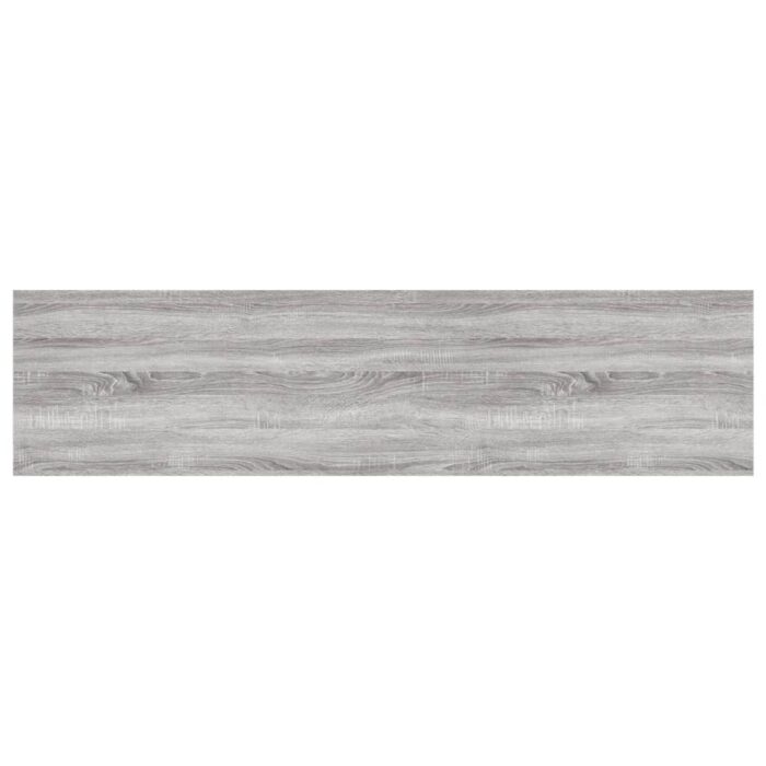 Étagères murales 4 pcs sonoma gris 80x20x1,5 cm bois ingénierie – Image 3