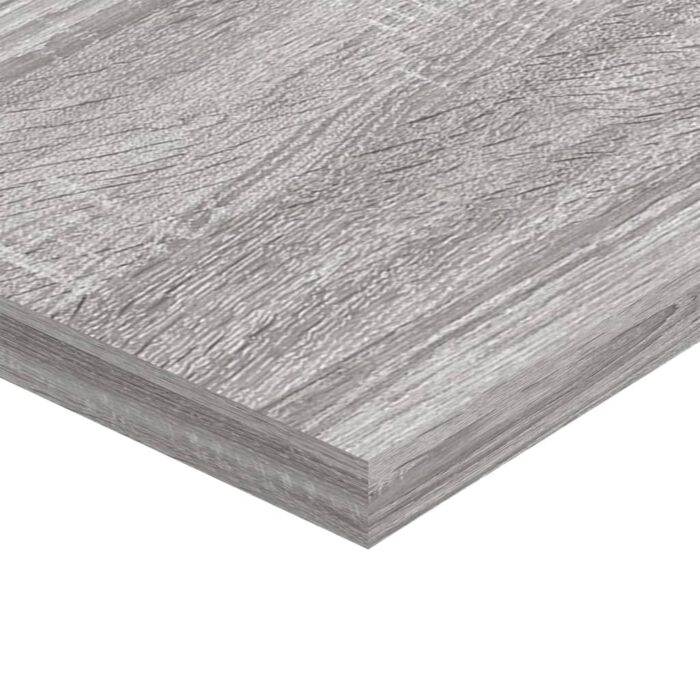 Étagères murales 4 pcs sonoma gris 80x20x1,5 cm bois ingénierie – Image 4
