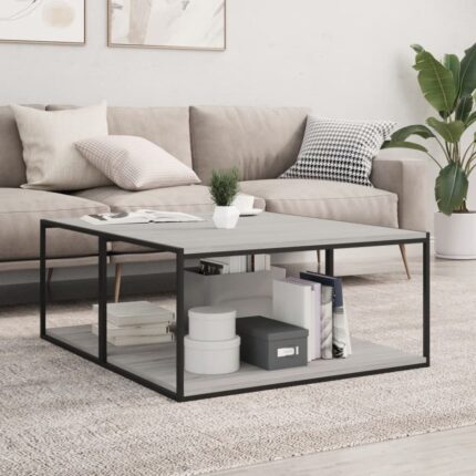 Étagères murales 4 pcs sonoma gris 80x50x1,5 cm bois ingénierie