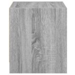 Tables de chevet et portes vitrées 2pcs sonoma gris 35x37x42cm – Image 6