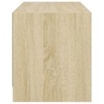 Meuble TV avec portes en verre chêne sonoma 68x37x42 cm – Image 5