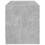 Meuble TV avec portes en verre gris béton 68x37x42 cm – Image 5