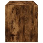 Meuble TV avec portes en verre chêne fumé 68x37x42 cm – Image 5
