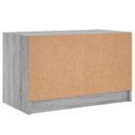 Meuble TV avec portes en verre sonoma gris 68x37x42 cm – Image 6