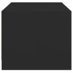 Table basse avec portes en verre noir 68x50x42 cm – Image 5