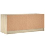 Meuble TV avec portes en verre chêne sonoma 102x37x42 cm – Image 6