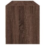 Meuble TV avec portes en verre chêne marron 102x37x42 cm – Image 5
