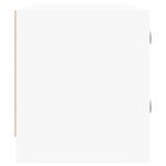 Meuble TV avec portes en verre blanc 102x37x42 cm – Image 5