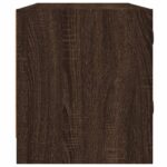 Meuble TV avec portes en verre chêne marron 102x37x42 cm – Image 5