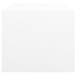 Table basse avec portes en verre blanc 102x50x42 cm – Image 5