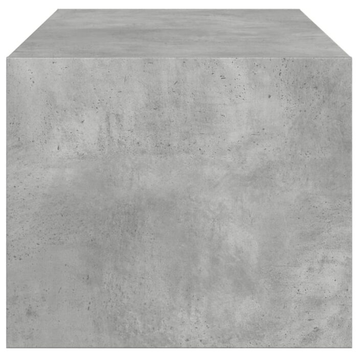 Table basse avec portes en verre gris béton 102x50x42 cm – Image 5