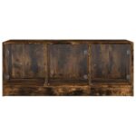 Table basse avec portes en verre chêne fumé 102x50x42 cm – Image 4