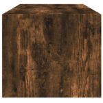 Table basse avec portes en verre chêne fumé 102x50x42 cm – Image 5