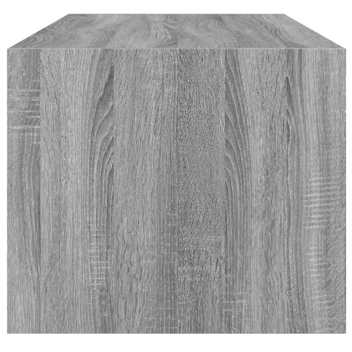 Table basse avec portes en verre sonoma gris 102x50x42 cm – Image 5