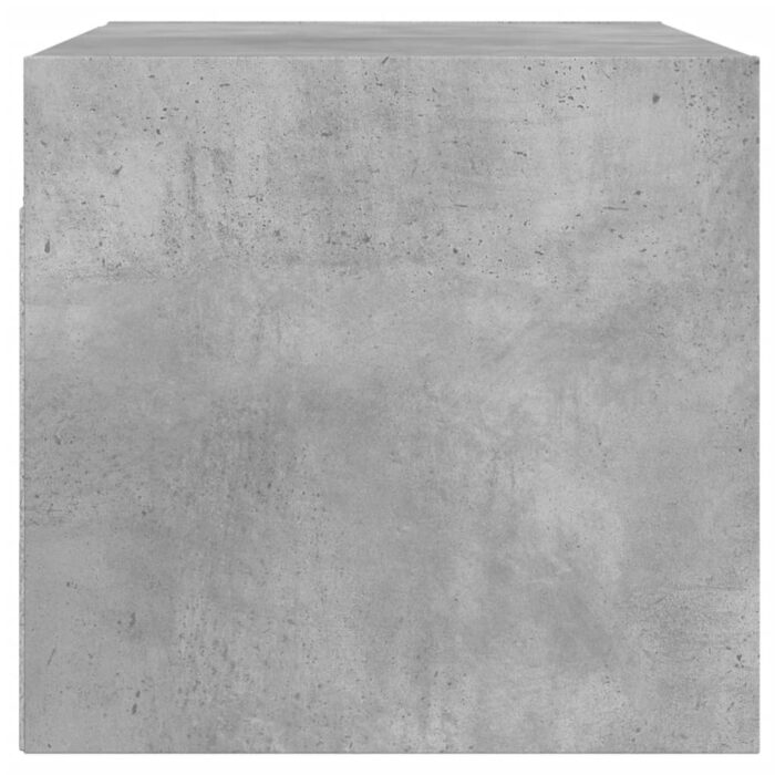 Armoire murale avec portes en verre gris béton 68,5x37x35 cm – Image 5