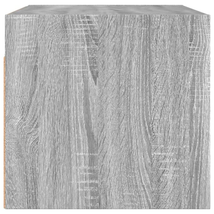 Armoire murale avec portes en verre sonoma gris 68,5x37x35 cm – Image 5