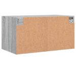 Armoire murale avec portes en verre sonoma gris 68,5x37x35 cm – Image 6