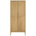 Garde-robe FLORO cire marron 77x53x171 cm bois massif de pin – Image 3