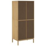 Garde-robe FLORO cire marron 77x53x171 cm bois massif de pin – Image 5