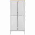 Garde-robe FLORO blanc 77x53x171 cm bois massif de pin – Image 3