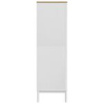 Garde-robe FLORO blanc 77x53x171 cm bois massif de pin – Image 4