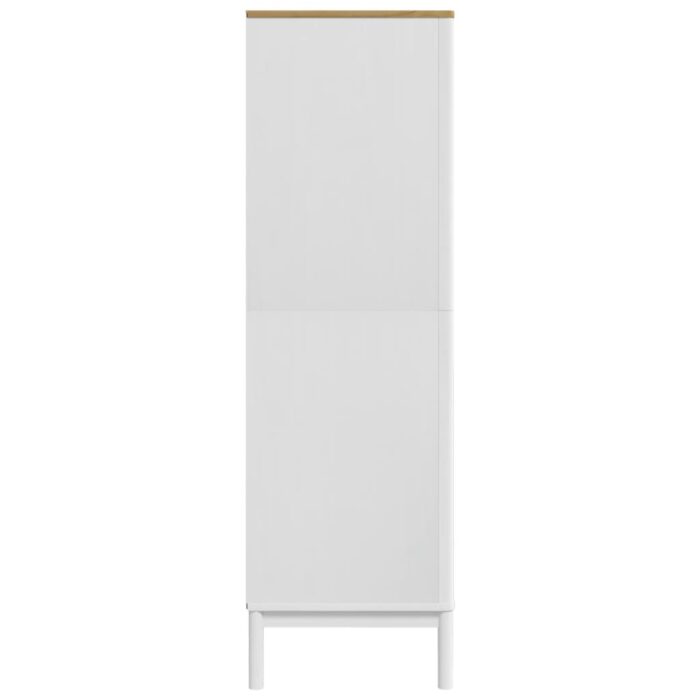 Garde-robe FLORO blanc 77x53x171 cm bois massif de pin – Image 4