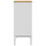 Commode FLORO blanc bois de pin massif – Image 4