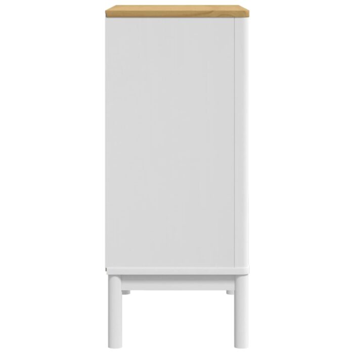 Commode FLORO blanc bois de pin massif – Image 4