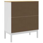 Commode FLORO blanc bois de pin massif – Image 5