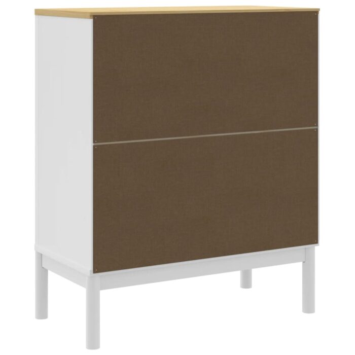 Commode FLORO blanc bois de pin massif – Image 5
