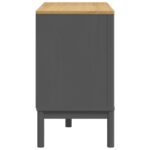 Commode FLORO gris bois de pin massif – Image 4