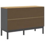 Commode FLORO gris bois de pin massif – Image 5