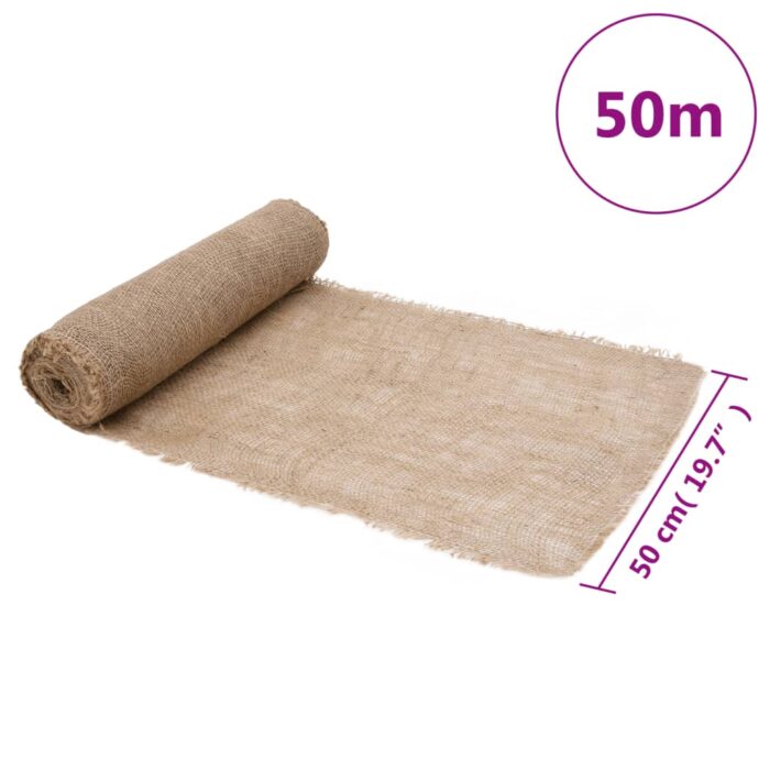 Rouleaux de jute 2 pcs 0,5x50 m 100 % jute 200 g/m² – Image 6