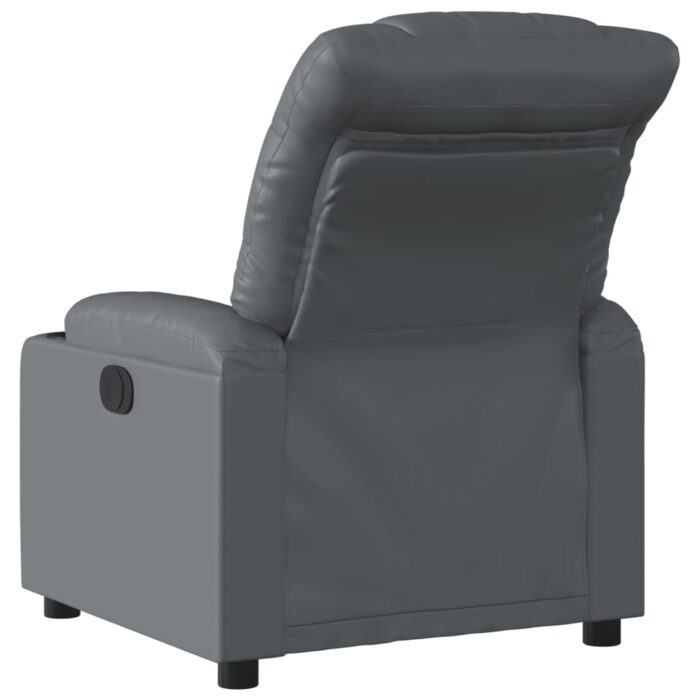 Fauteuil inclinable électrique Gris Similicuir – Image 2