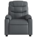 Fauteuil inclinable électrique Gris Similicuir – Image 6