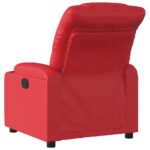 Fauteuil inclinable électrique Rouge Similicuir – Image 2