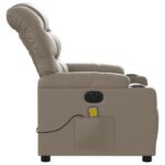 Fauteuil de massage inclinable électrique cappuccino similicuir – Image 7