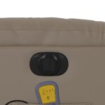 Fauteuil de massage inclinable électrique cappuccino similicuir – Image 9