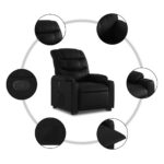 Fauteuil inclinable Noir Similicuir – Image 5