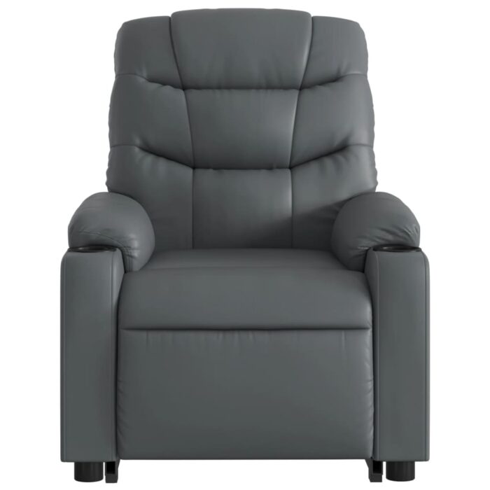 Fauteuil inclinable Gris Similicuir – Image 6