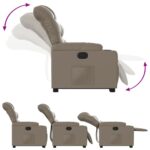 Fauteuil inclinable Cappuccino Similicuir – Image 4
