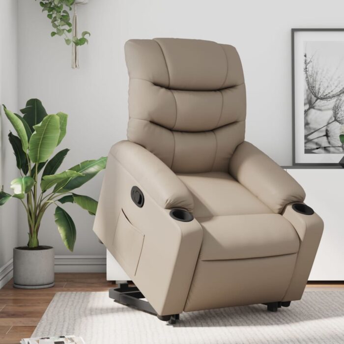 Fauteuil inclinable Cappuccino Similicuir – Image 1