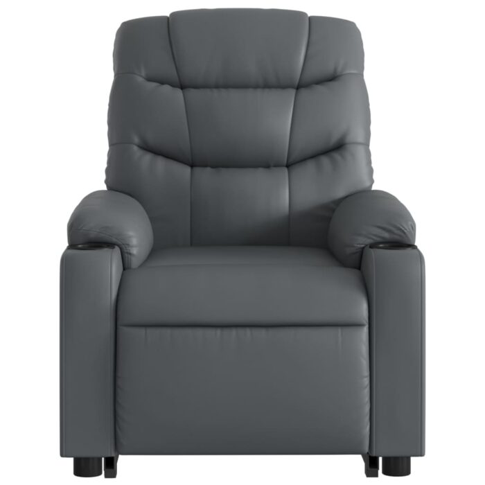 Fauteuil inclinable de massage Gris Similicuir – Image 6