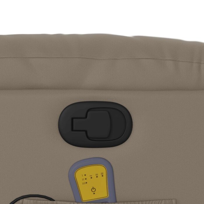 Fauteuil inclinable de massage Cappuccino Similicuir – Image 9