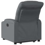Fauteuil inclinable électrique gris similicuir – Image 2